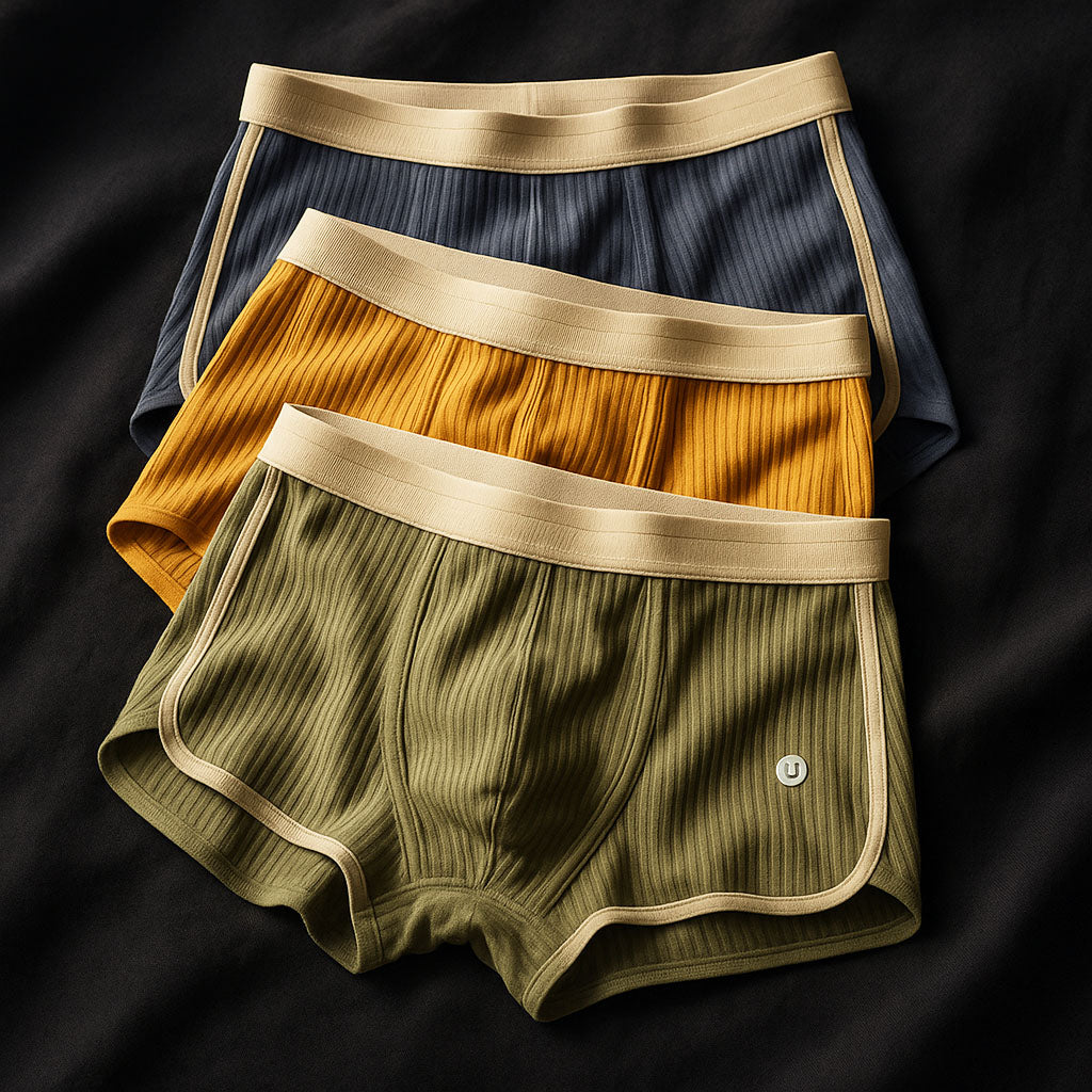 Marco Ribbed Cotton Boxer Briefs, 3-Pack