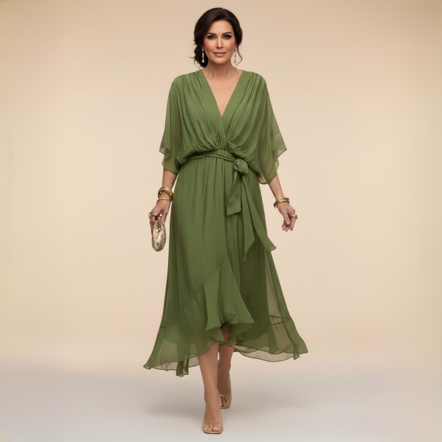 Aveline | Flowing Chiffon Dress