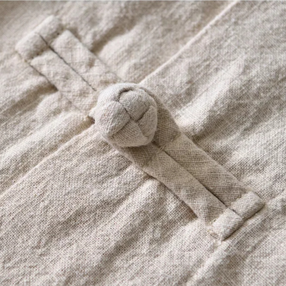 Kyoto Linen Mandarin Collar Shirt