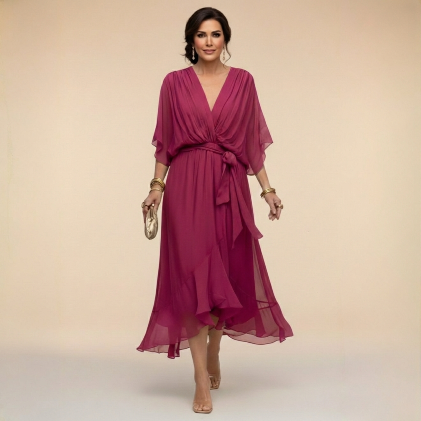 Aveline | Flowing Chiffon Dress
