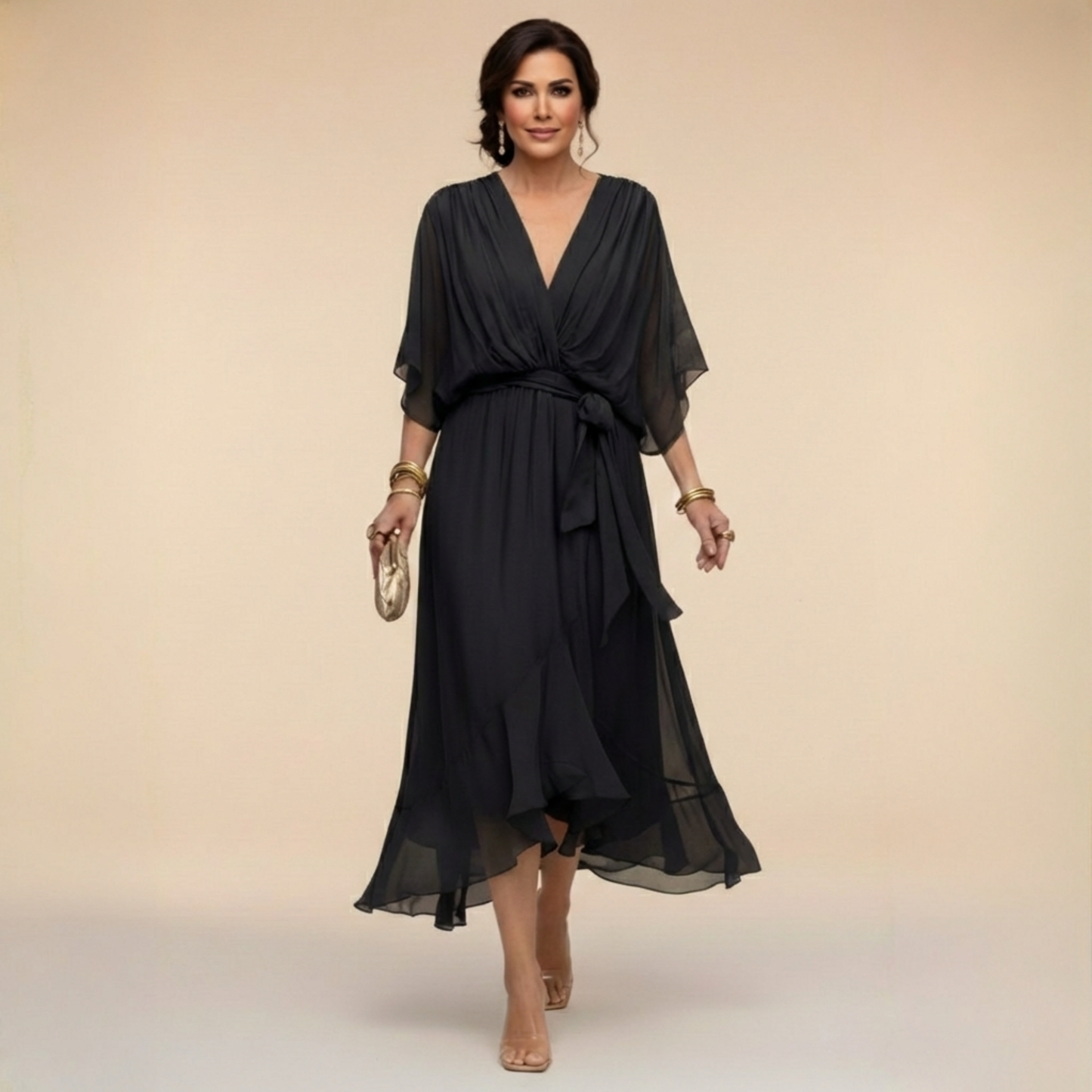 Aveline | Flowing Chiffon Dress