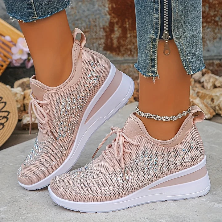 Women's Rhinestone Comfort Sneakers