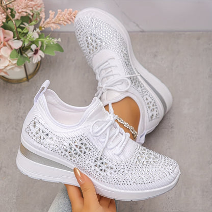 Women's Rhinestone Comfort Sneakers