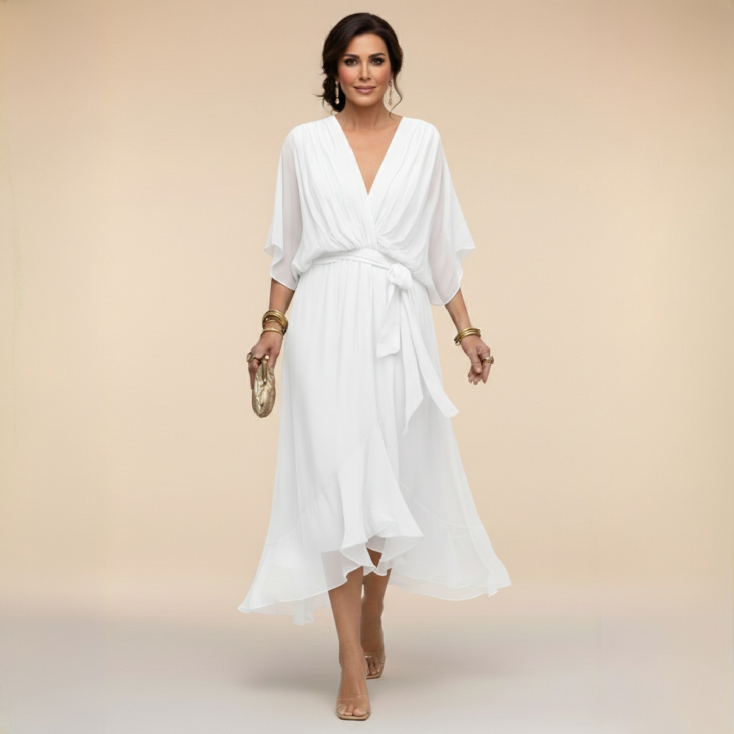 Aveline | Flowing Chiffon Dress