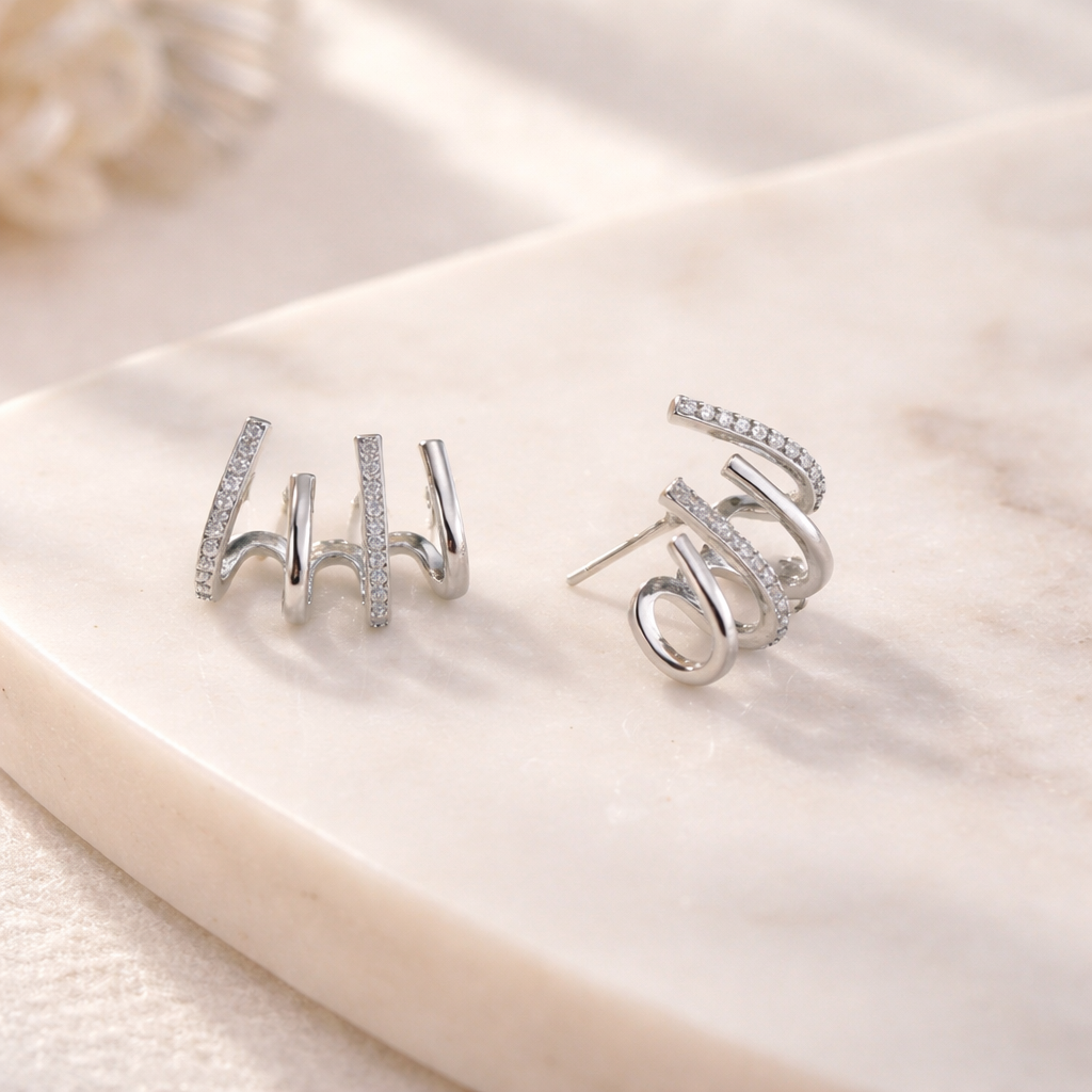 Zafira – Spiral Ear Cuff Earrings