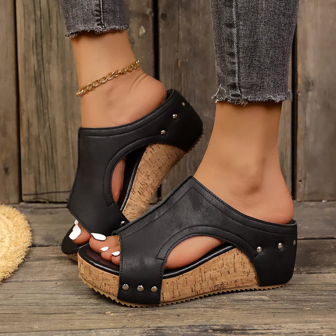 Virella Stud Platform Wedges