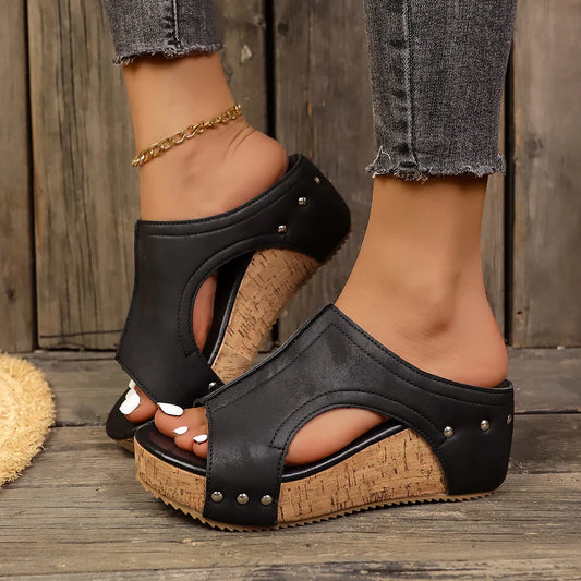 Virella Stud Platform Wedges