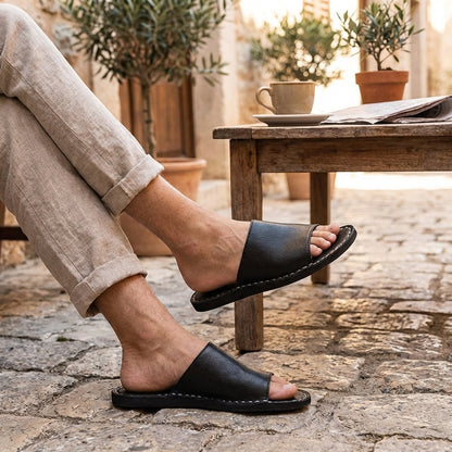Romvelo Leather Sandals