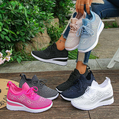 Women's Rhinestone Comfort Sneakers